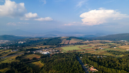 Aerial View from Pátzcuaro Michoacan.