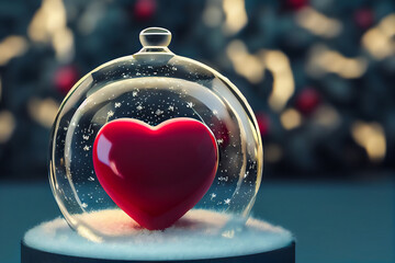 Love is in the air this December! Fill your home with the scents of love with this beautiful Christmas snow globe. You can use it as an invitation card, too!