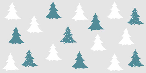 Christmas pattern, Christmas tree, new year