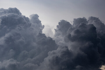 Nuvens de tempestades de primavera 