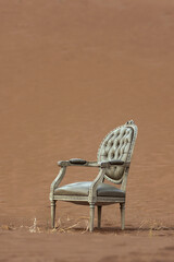 armchair in the sand