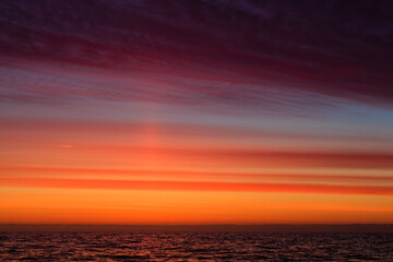 sunrise over the sea	