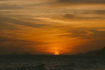 Fototapeta premium sunset over the sea