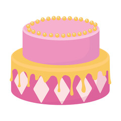 Cake isolated on a white background.