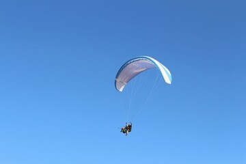 paraglider in the sky