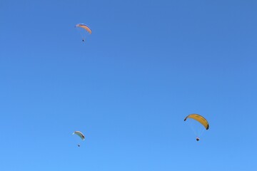 paraglider in the sky