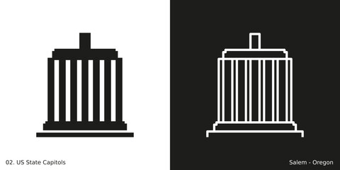 Salem – Oregon State Capitol Icon