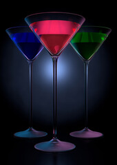 Cosmopolitan 3 glasses