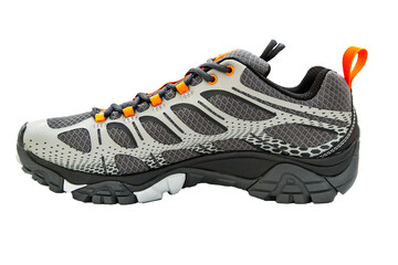 Men's trail shoe, transparent PNG.