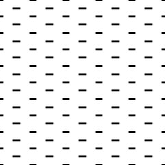 Square seamless background pattern from black minus symbols. The pattern is evenly filled. Vector illustration on white background