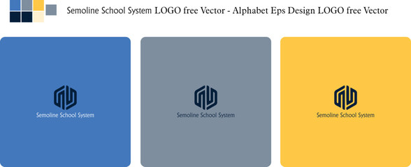 Semoline School System LOGO free Vector - Alphabet Eps Design LOGO free Vector