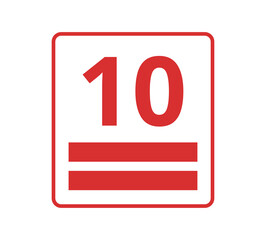 Red stacking height.
