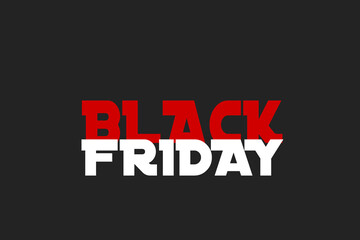 Black Friday banner illustration. Sale and discounts, advertising template.