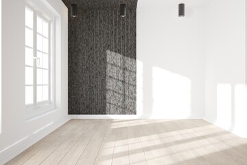 Modern interior design. 3D illustration