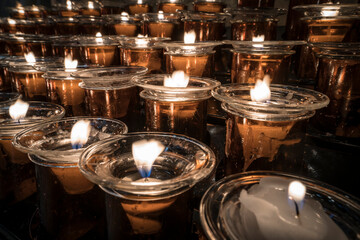 candles in church