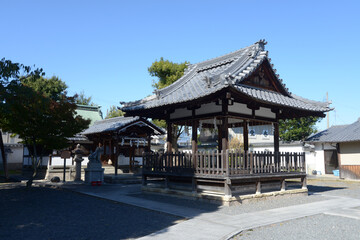 下桂御霊神社　拝殿と本殿　京都市西京区桂