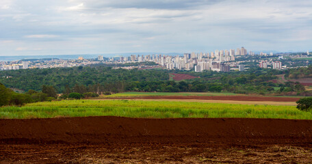 Fototapeta na wymiar Landscape of (Ribeirao Preto - Sao Paulo - Brazil)