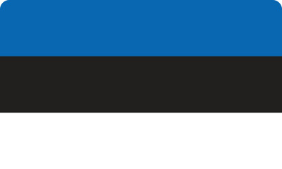 Flag of Estonia, vector illustration