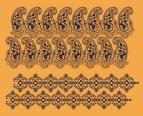 Decorative organic vector pattern design. Fabric vector design 