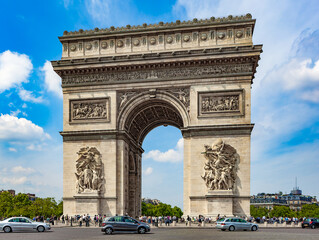 Fototapeta na wymiar Arch of Triumph Paris France