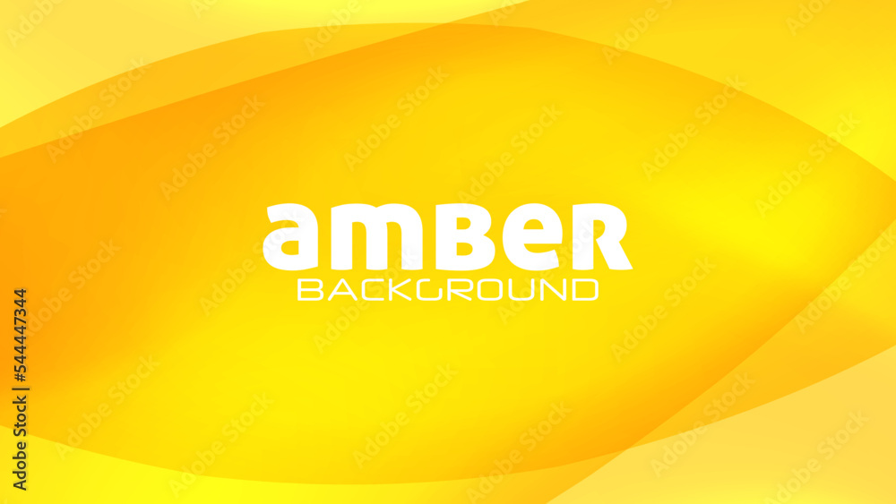 Poster amber background with yellow orange gradient. vector graphics