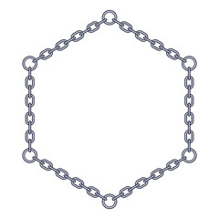 Abstract hexagon chain