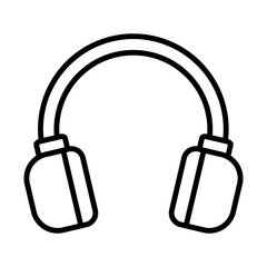 Headphone, Earphone, Headset Icon Logo Design Vector Template Illustration Sign And Symbol Pixels Perfect