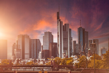 Frankfurt am Main Panorama Skyline
