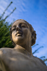 Obraz premium female bust in autumn sunlight