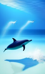 Fototapeta premium Dolphin and water