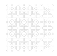 Obraz premium Repeated geometry pattern in 2D form drawn with CAD. Black line and white background.