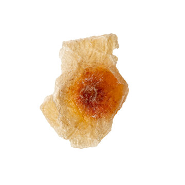 Isolated close up macro of a skin scab