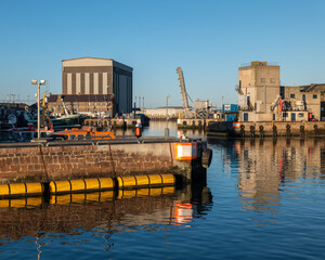 3 November 2022. Peterhead, Aberdeenshire, Scotland. This is an area within Peterhead Harbour late in an afternoon.