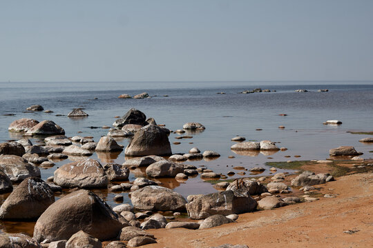 Rocky Seaside With Big Boulders