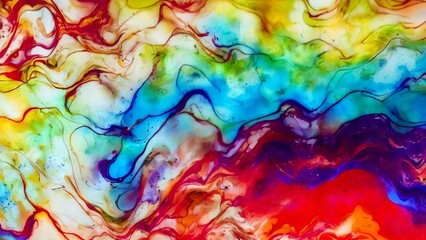 Fototapeta premium illustration of a liquid marble