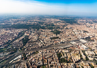 Rare aerial view over Rome, Italy - 544475101