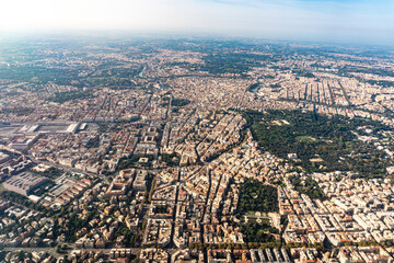 Rare aerial view over Rome, Italy - 544475104