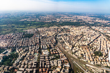 Rare aerial view over Rome, Italy - 544475107