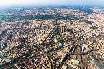 Rare aerial view over Rome, Italy - 544475114