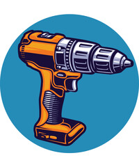 Obraz premium Power tools pack vector illustration