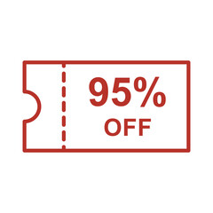 Discount offer icon vector design templates