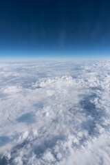 View from a airplane window at 35.000 feet high - 544476337