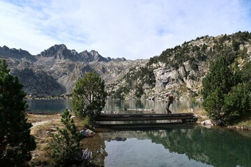Pyrenees, Carros de Foc hiking tour. A week long hike from hut to hut on a natural scenery with lakes, mountains and amazing flora and fauna.