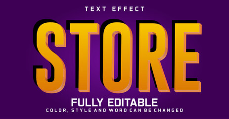Editable Store text style effect