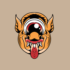 balinese mask vector illustration specially made for branding, advertising and so on
