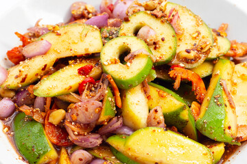 Spicy Thai green mango salad