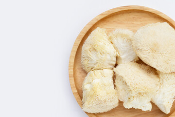 Fresh rare lion's mane mushroom