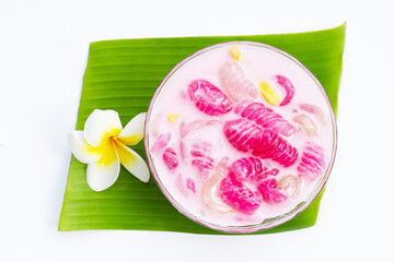 Thai gnocchi in coconut milk