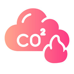 air pollution gradient icon