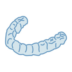 マウスピース　歯科矯正器具のイラスト
